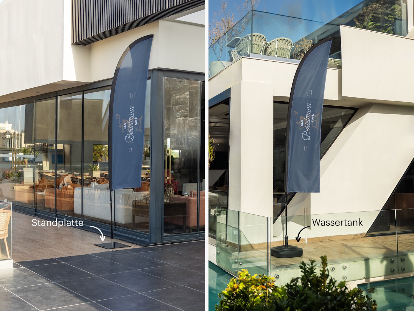 Beachflags mit gerader Form 3