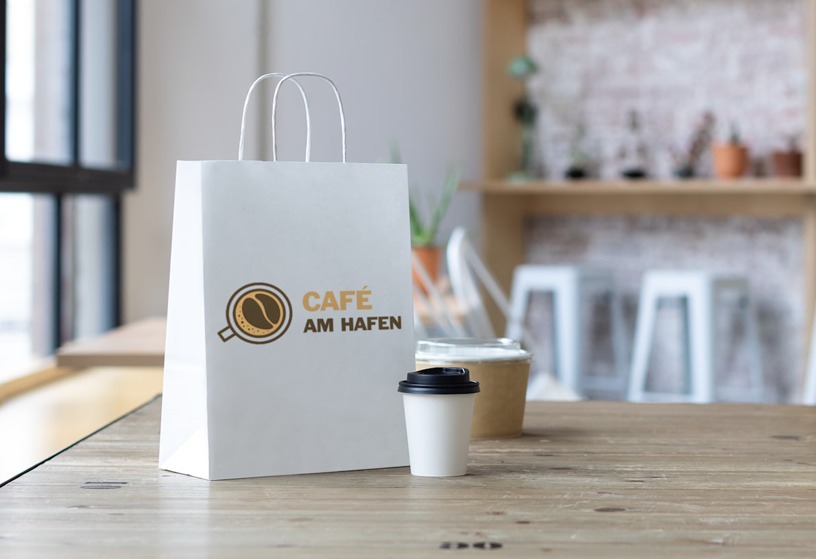 Papiertüten bedrucken, papiertaschen mit logo bestellen | VistaPrint CH
