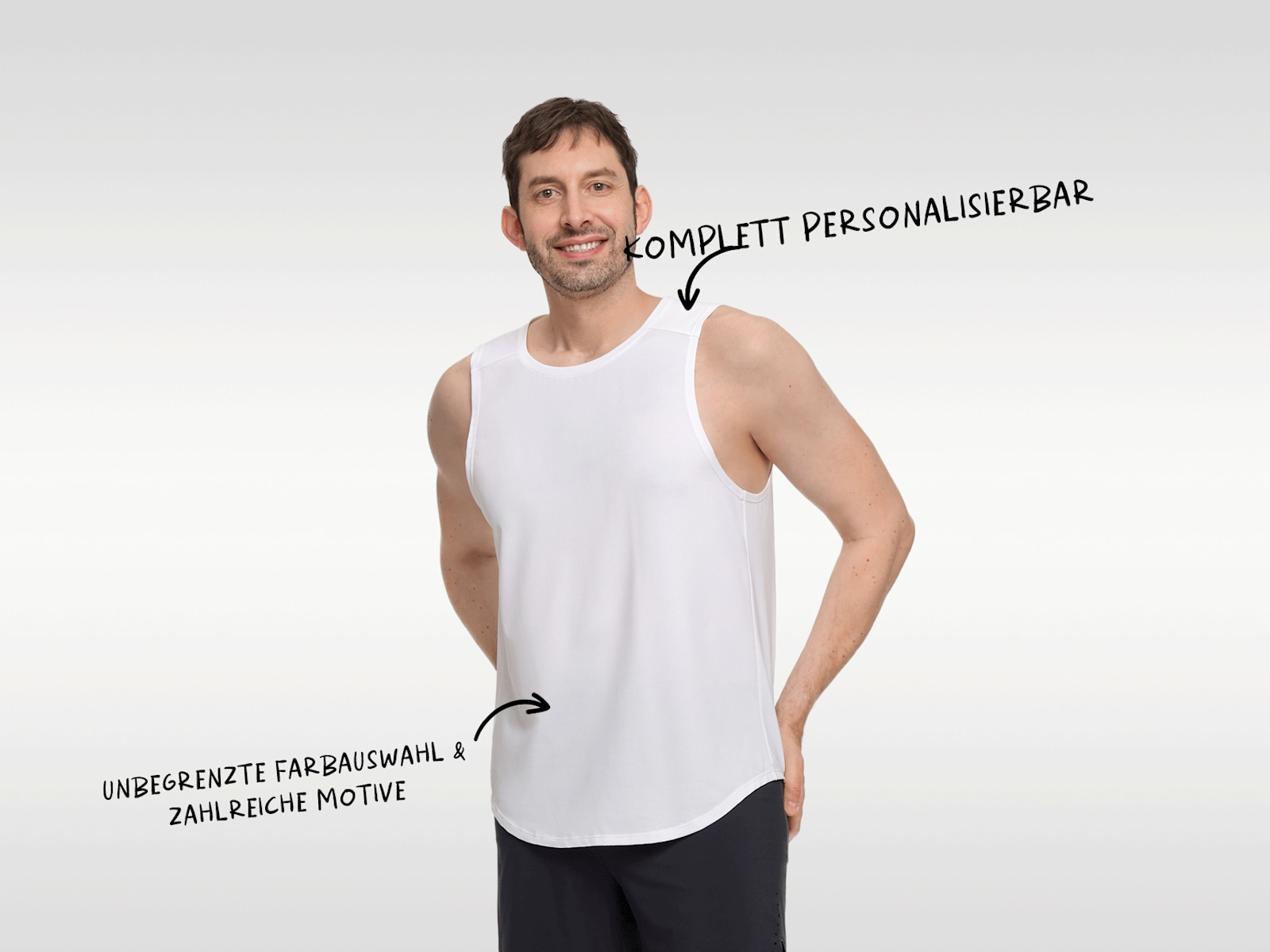 Mesh-Tanktops mit vollflächigem Druck 3