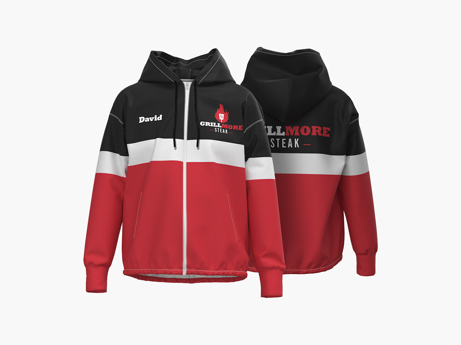 Sportjacke mit vollflächigem Druck 2