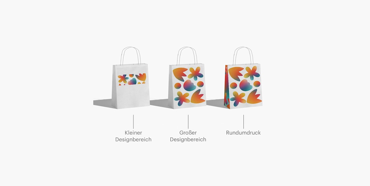 Papiertüten bedrucken, papiertaschen mit logo bestellen | VistaPrint CH