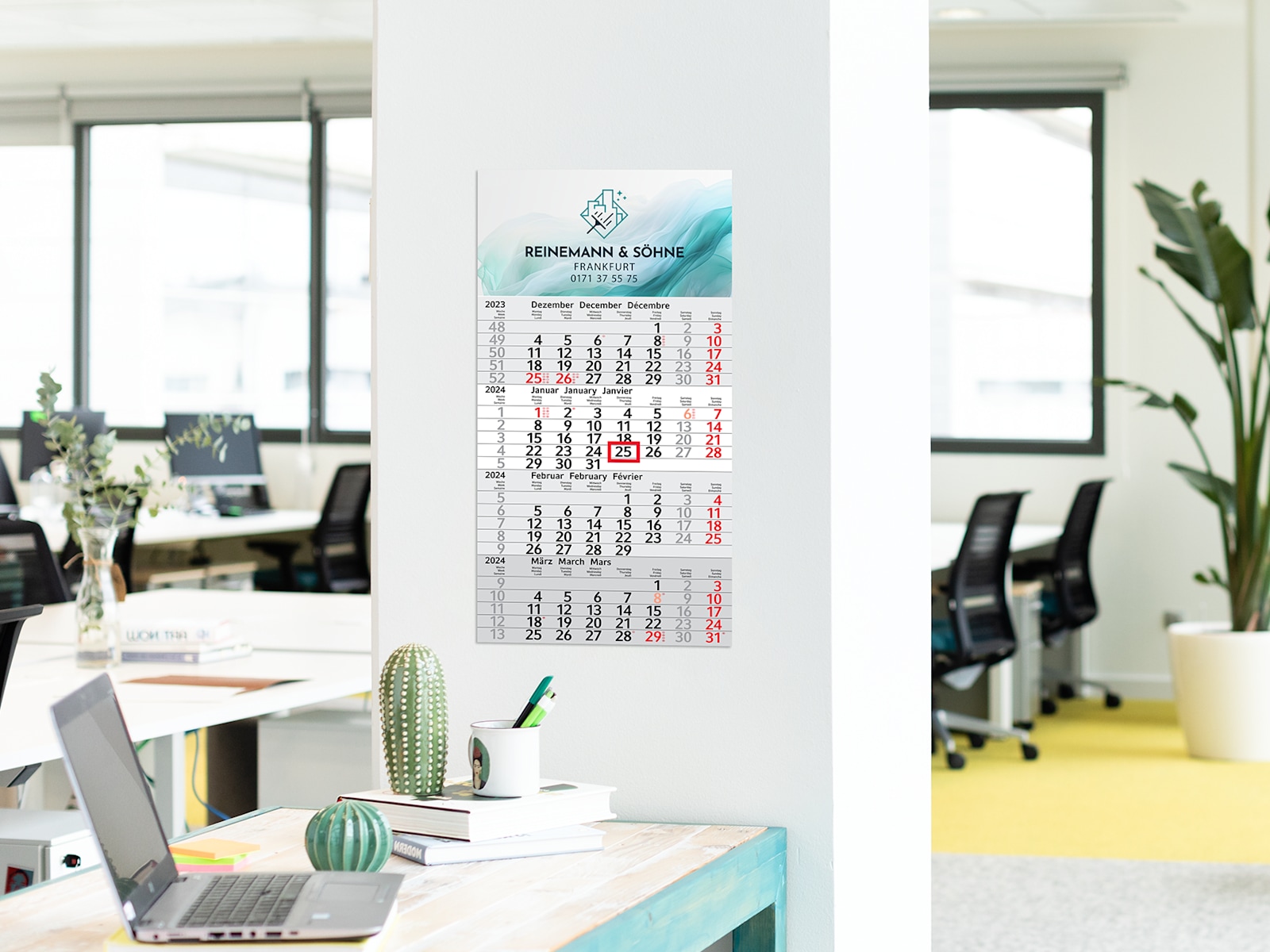 Firmenkalender 2025 selbst gestalten