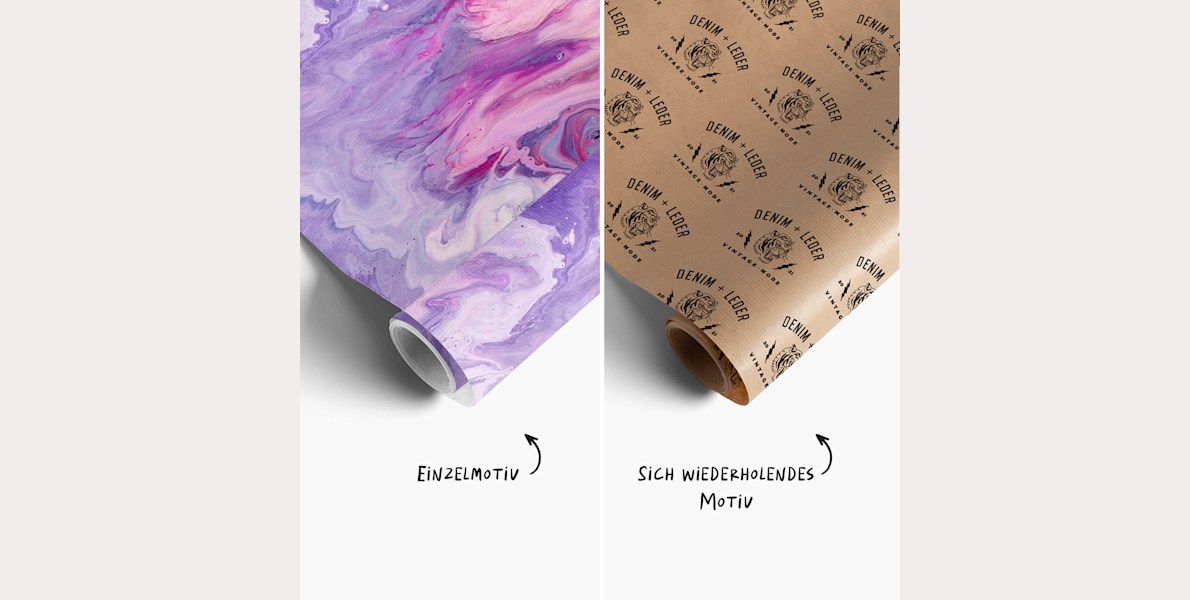 Personalisiertes Geschenkpapier selbst gestalten & drucken lassen