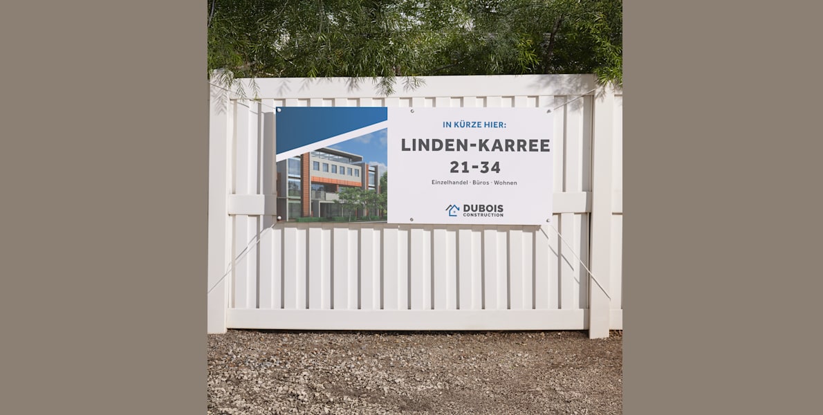 Personalisierbare Vinyl-Werbebanner