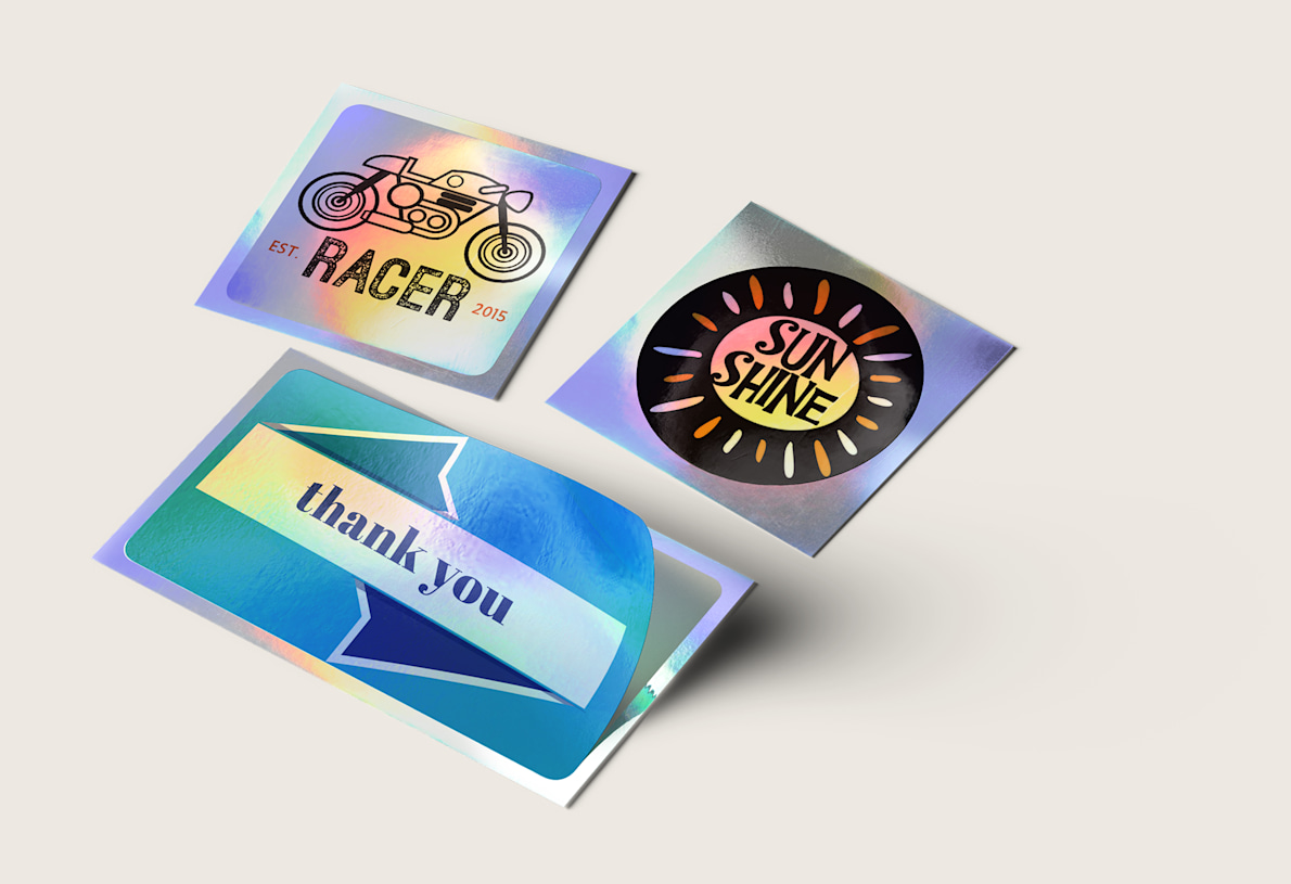 Larger version: Holographic stickers