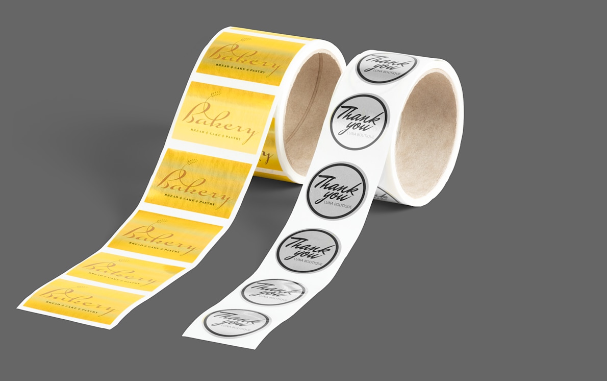 Larger version: Foil roll labels