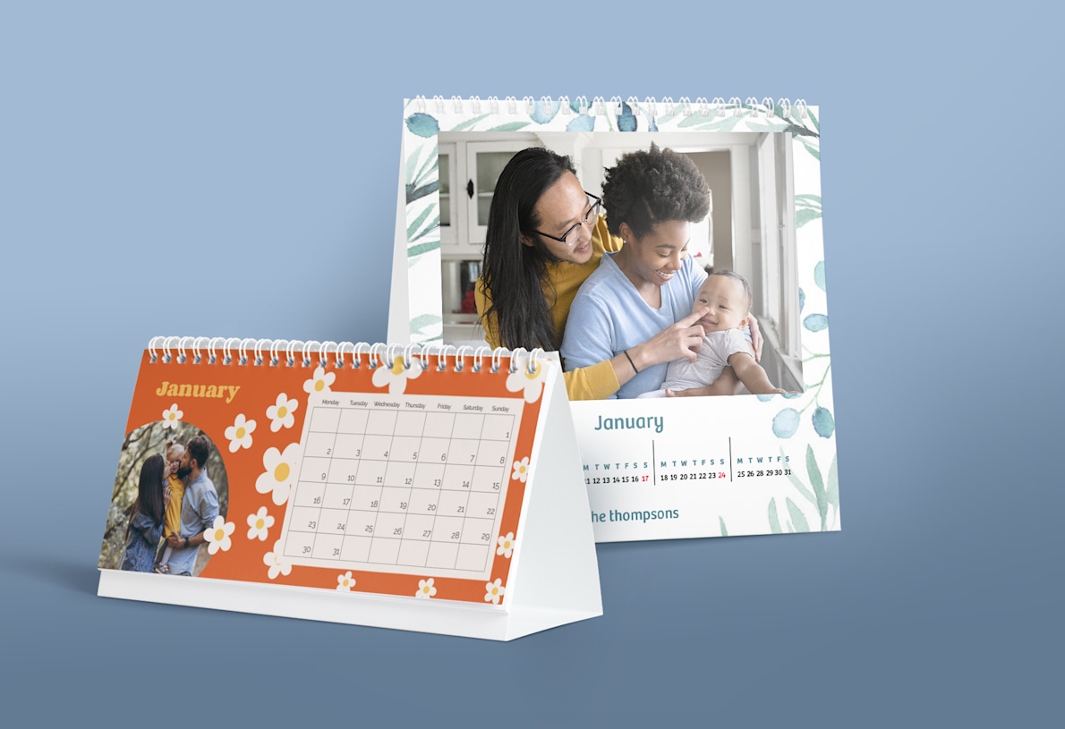 Larger version: Desk calendars