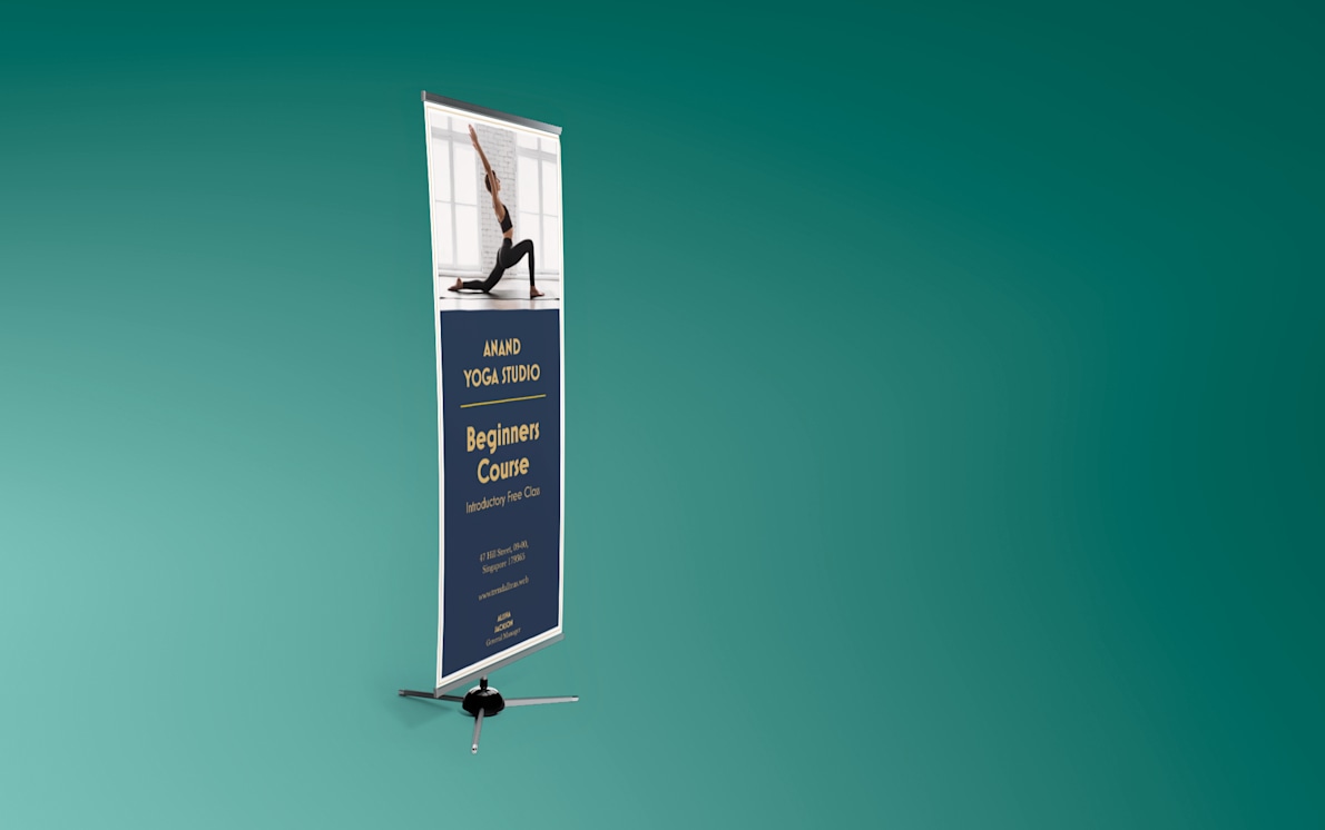 Larger version: Banner Stand 