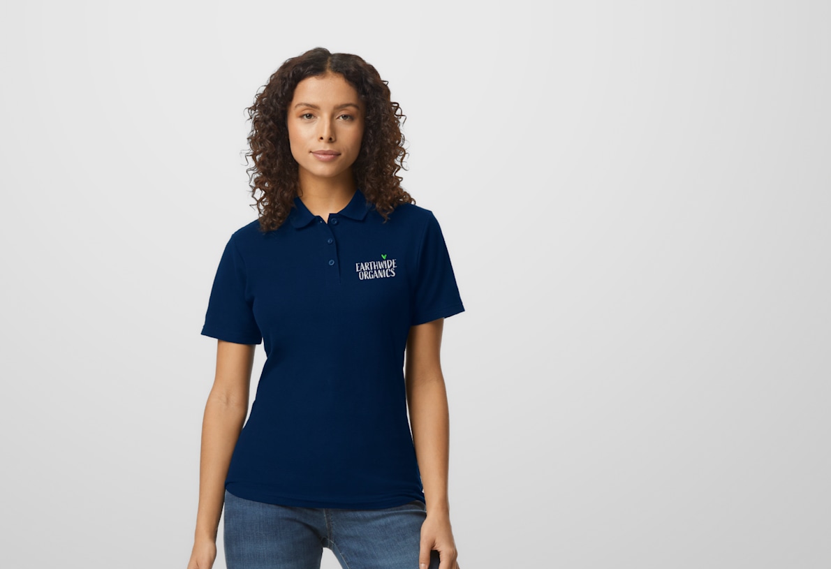 Gildan women's polo shirts sale