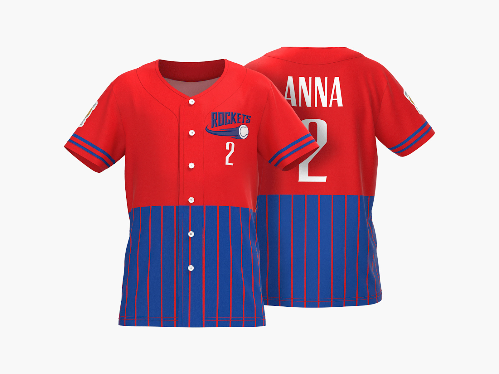 Personalized kids jersey top
