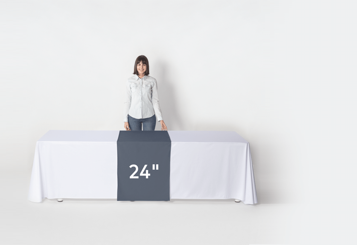 Printed table covers for trade shows on sale