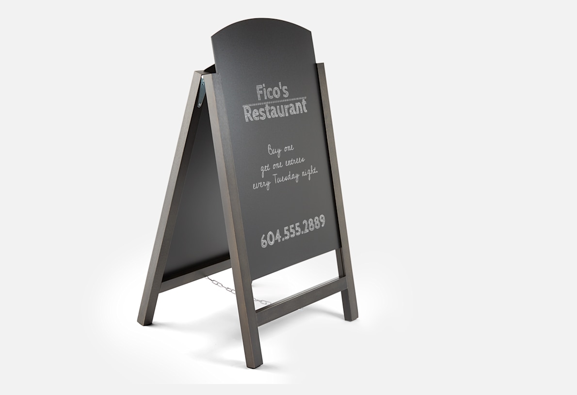 Chalkboard stands on sale