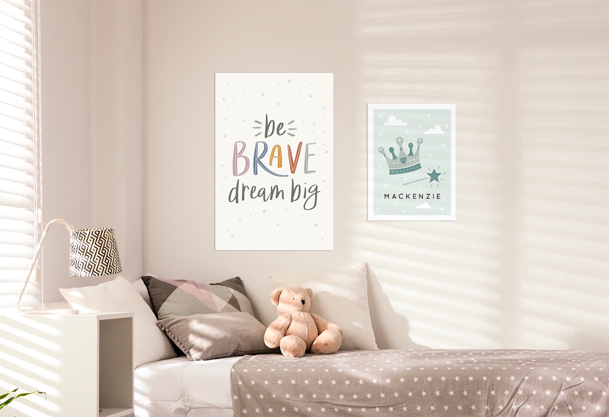 wall prints for kids bedroom