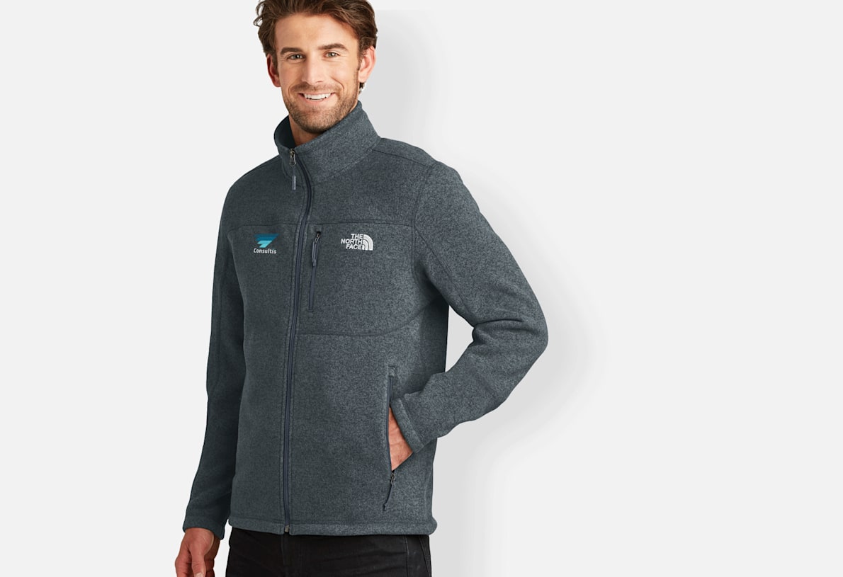 Custom The North Face® Men's Sweater Fleece Jacket