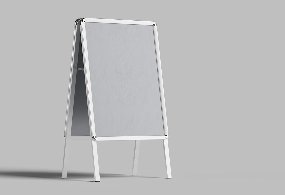 Larger version: frame stands made of aluminum