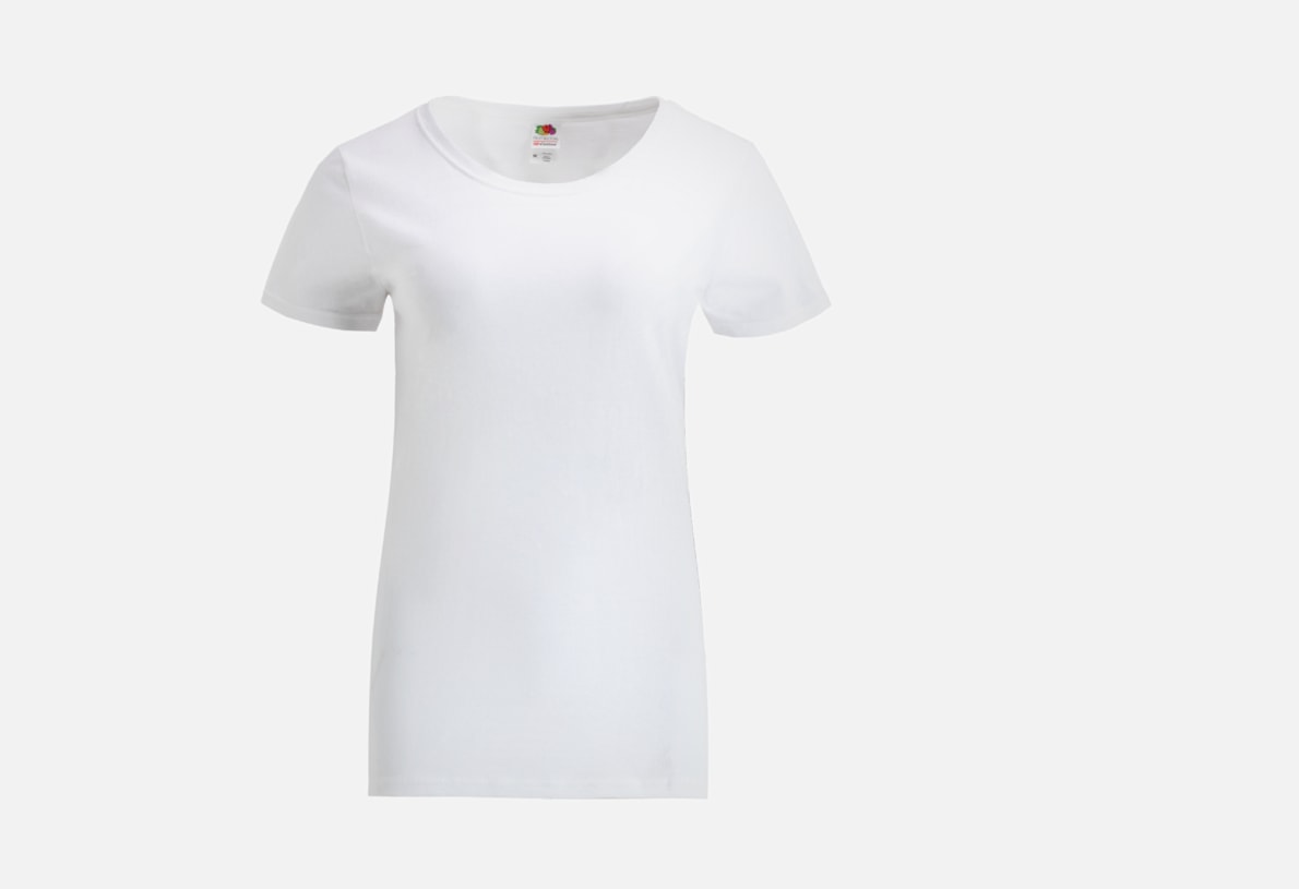 12 FRUIT OF THE LOOM PLAIN HEAVY COTTON WHITE T-SHIRTS S-XXL FREE P&P