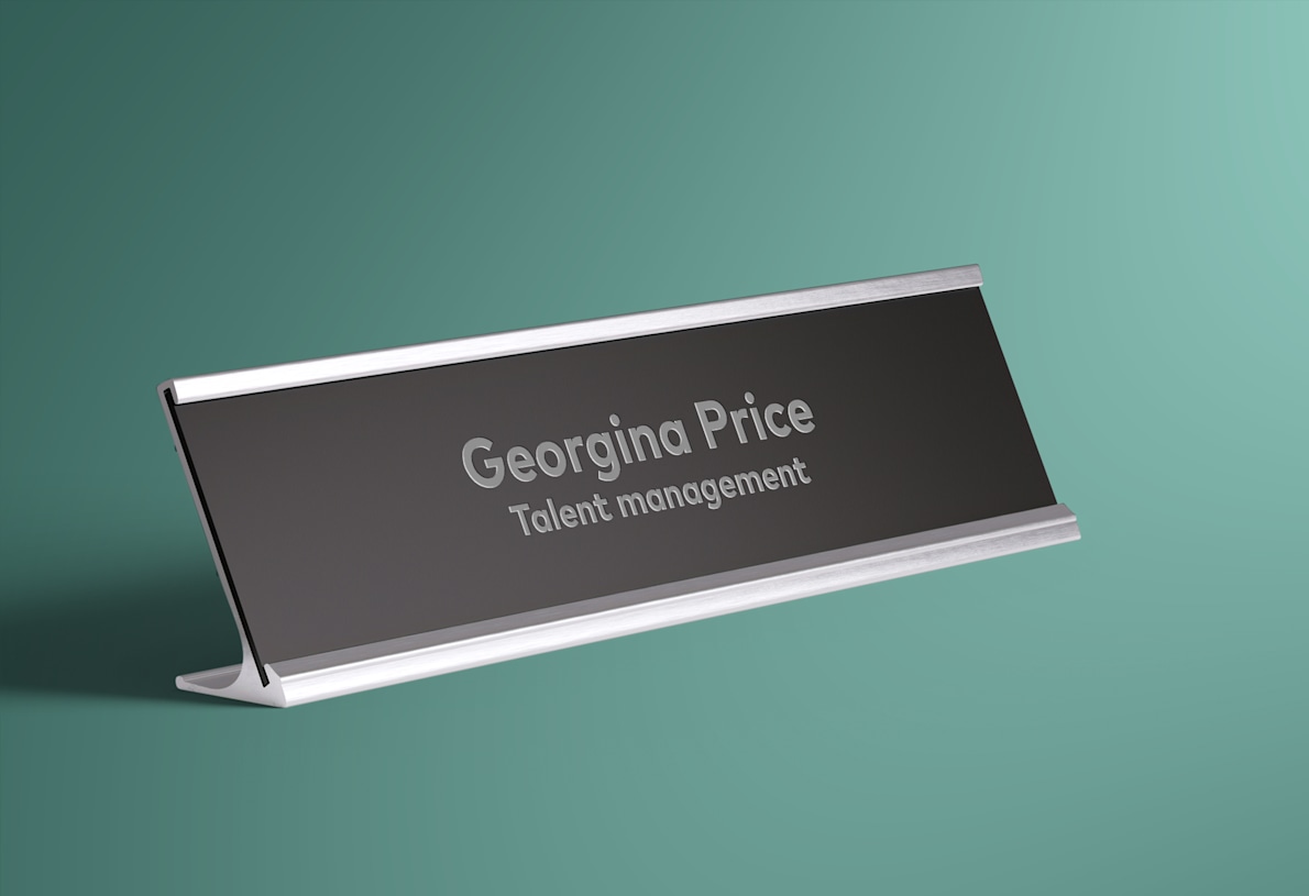 Desk Office Name Plates VistaPrint CA