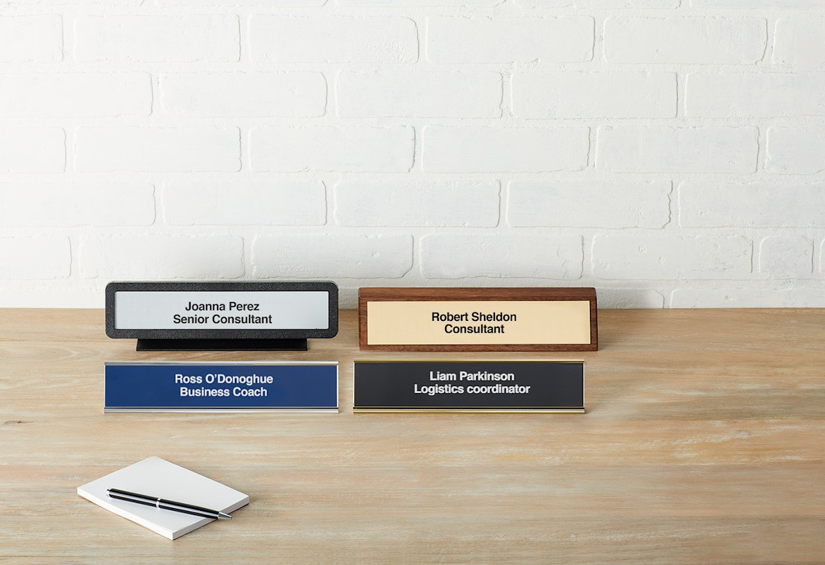 Name Plates: For Offices, Walls and Desks