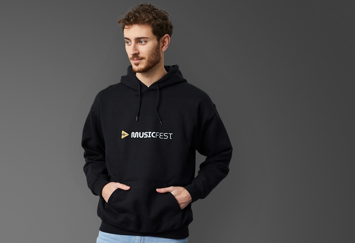 Custom hooded sweatshirt, Gildan® DryBlend™ Hooded Sweatshirt