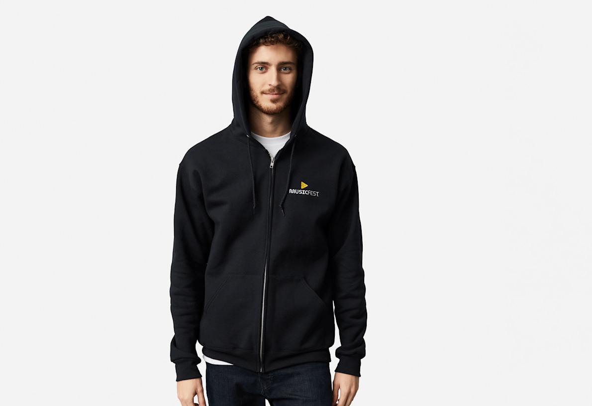 JERZEES Zip Sweatshirt custom embroidered sweatshirts Vistaprint