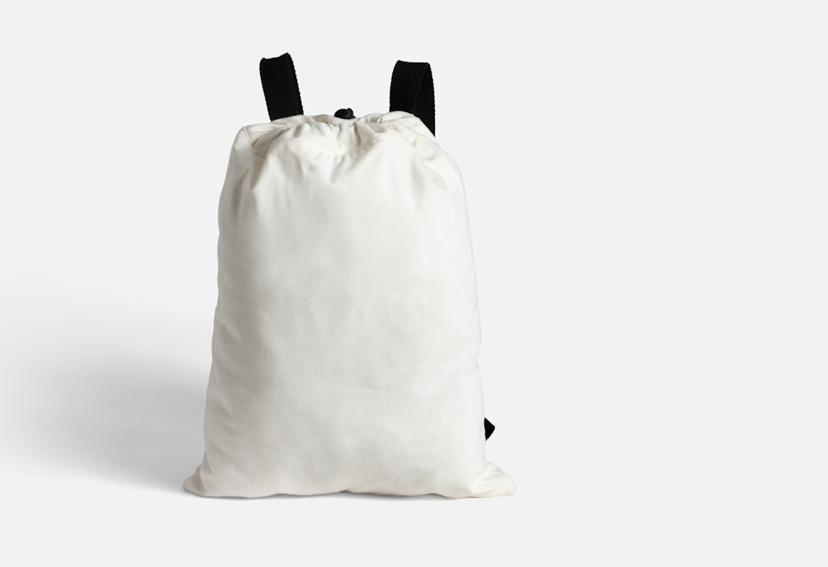 White cotton drawstring bag sales