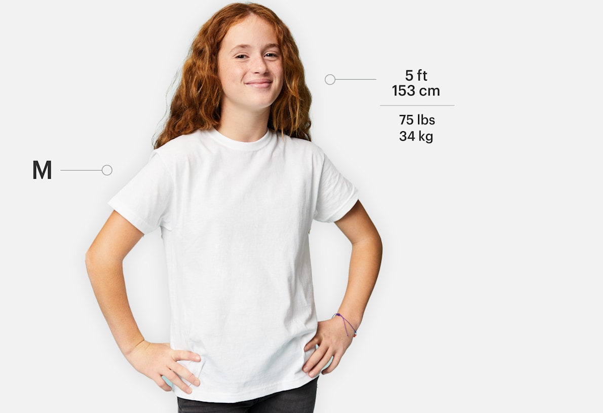 Kids white discount t shirt