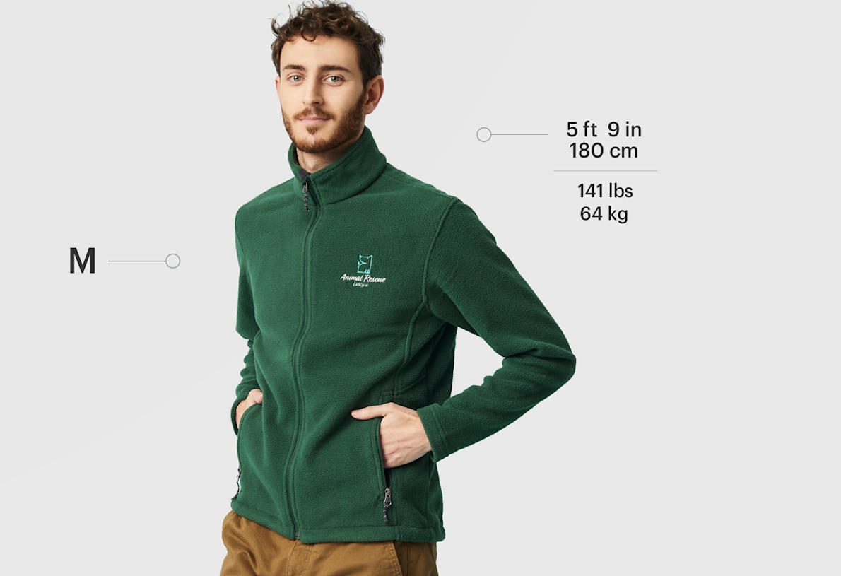 Custom Port Authority® Men's Value Fleece Jacket - Embroidery