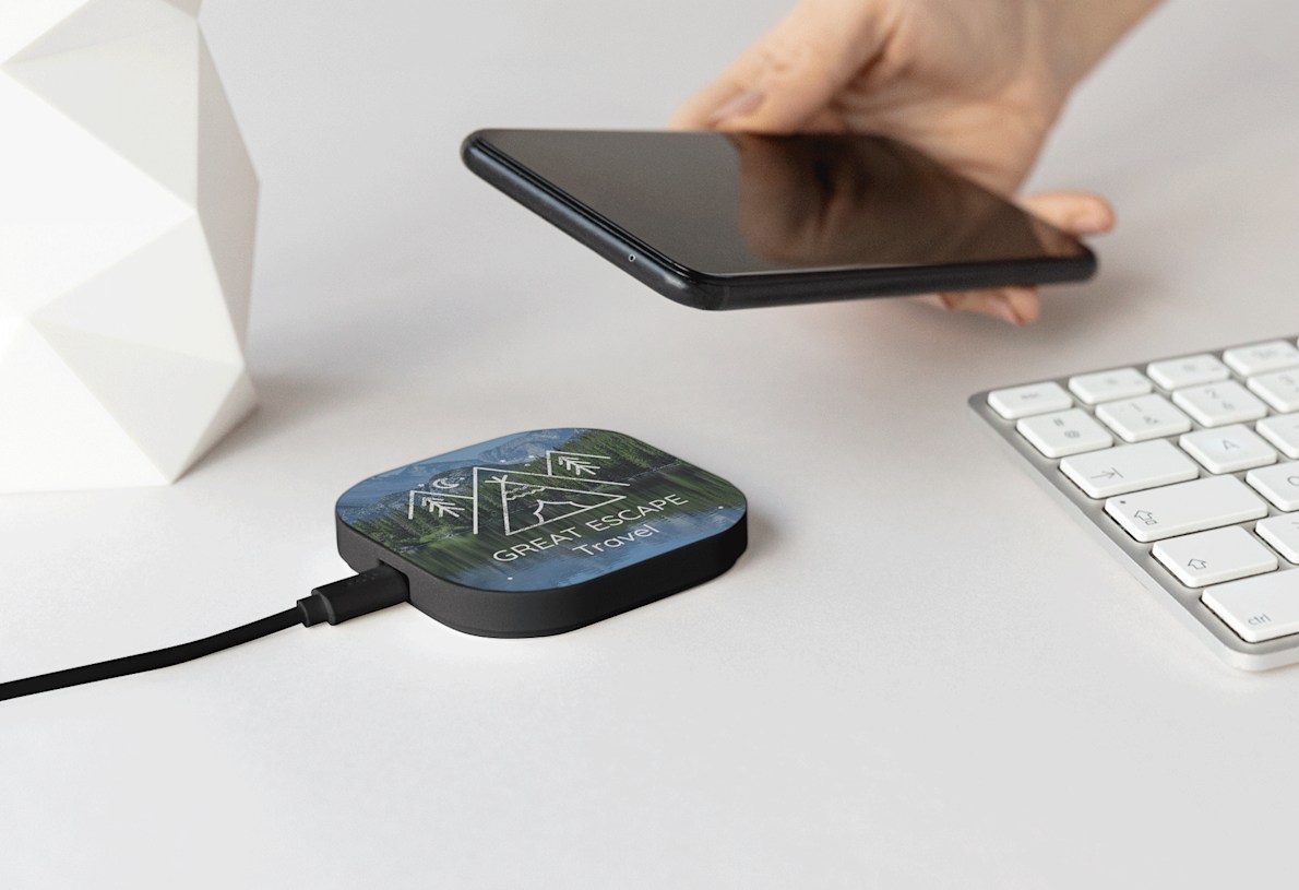 Personalized wireless charger: branded charging pads