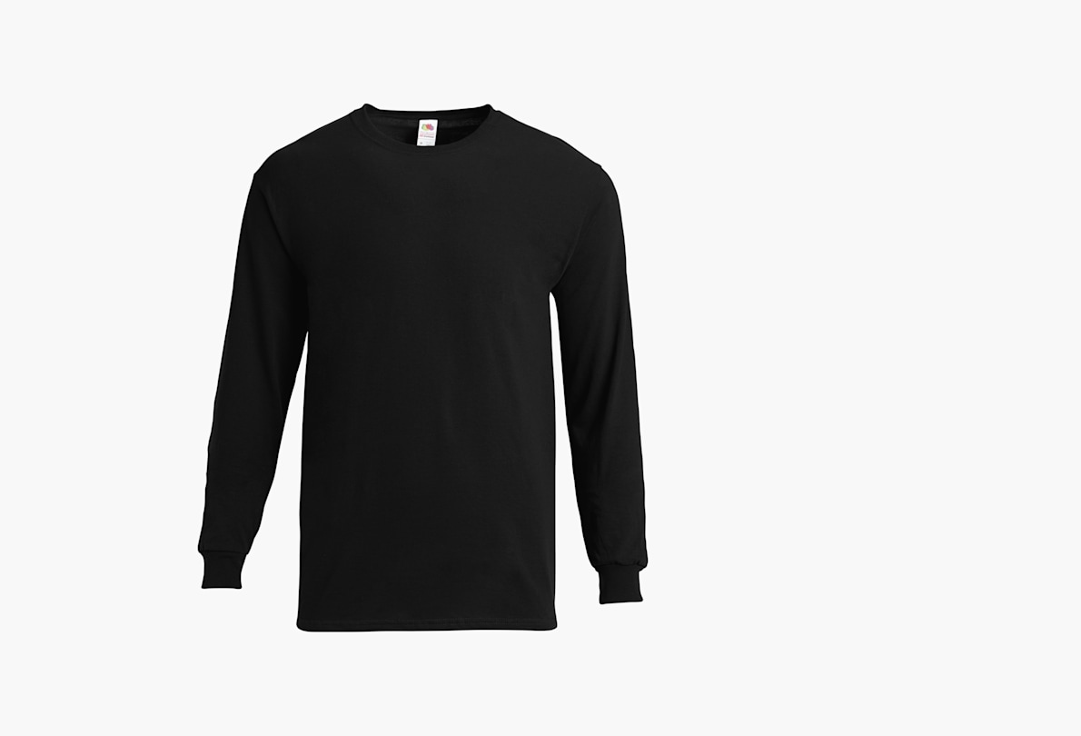 Plain black outlet long sleeve shirt