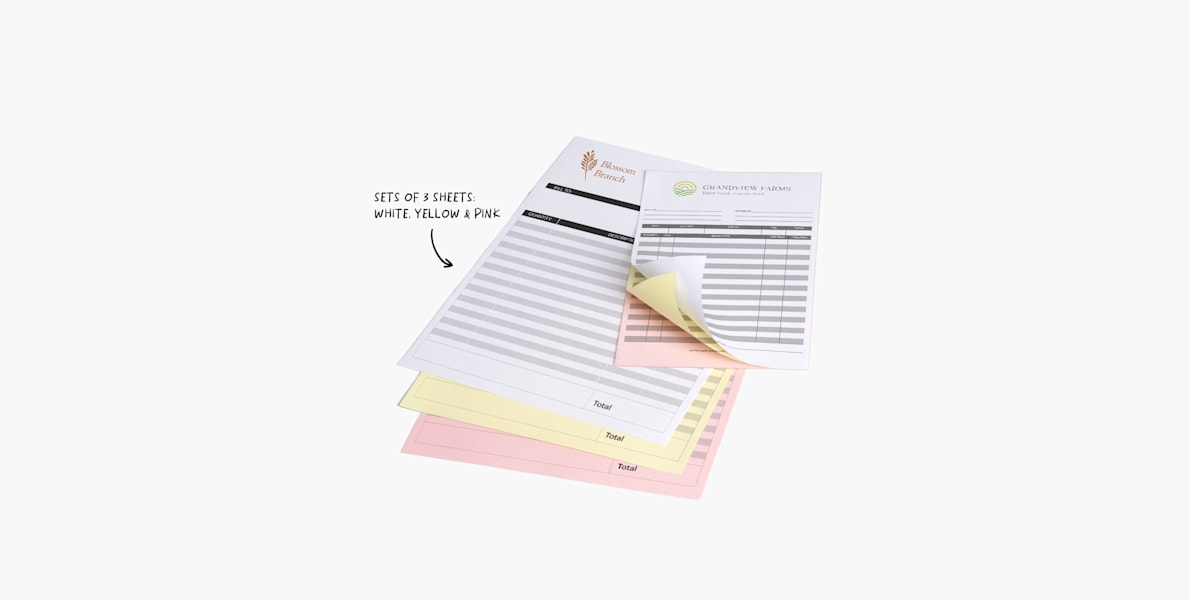 Carbonless Forms VistaPrint