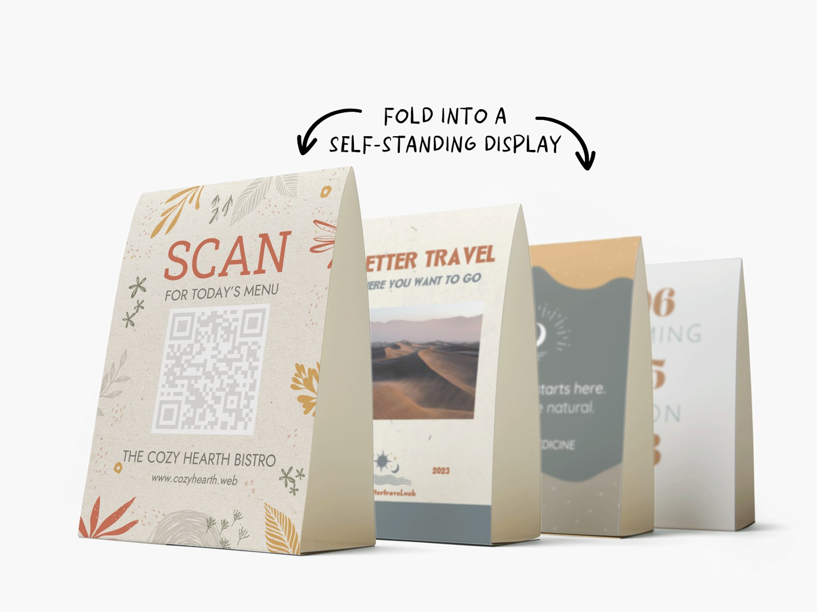 Table Tents Table Tent Card Printing VistaPrint CA