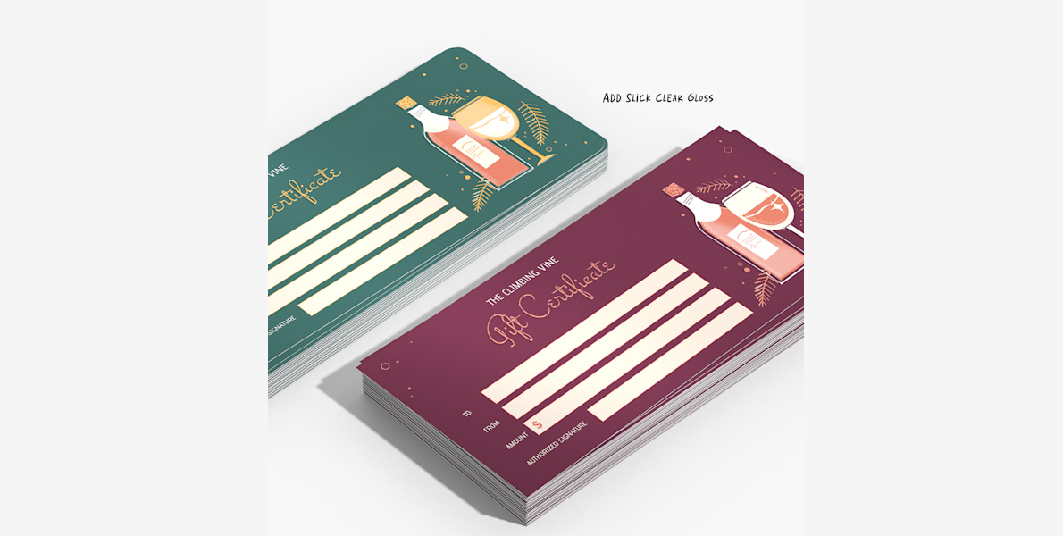 Gift Certificates Custom Gift Cards VistaPrint
