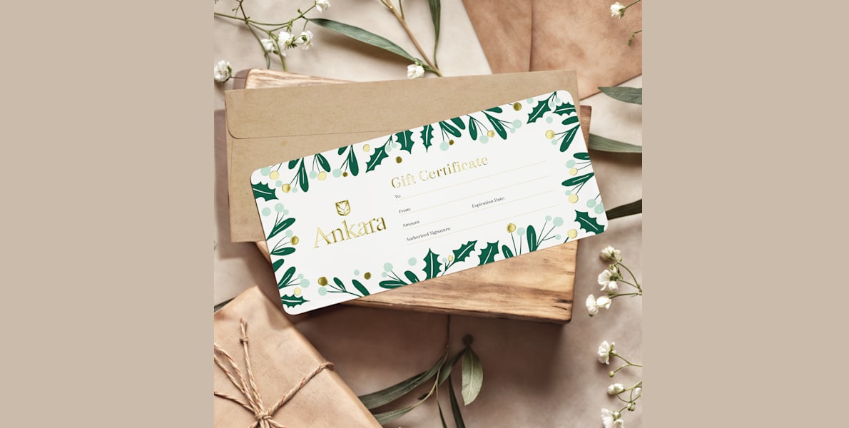 Gift Certificates Custom Gift Cards VistaPrint