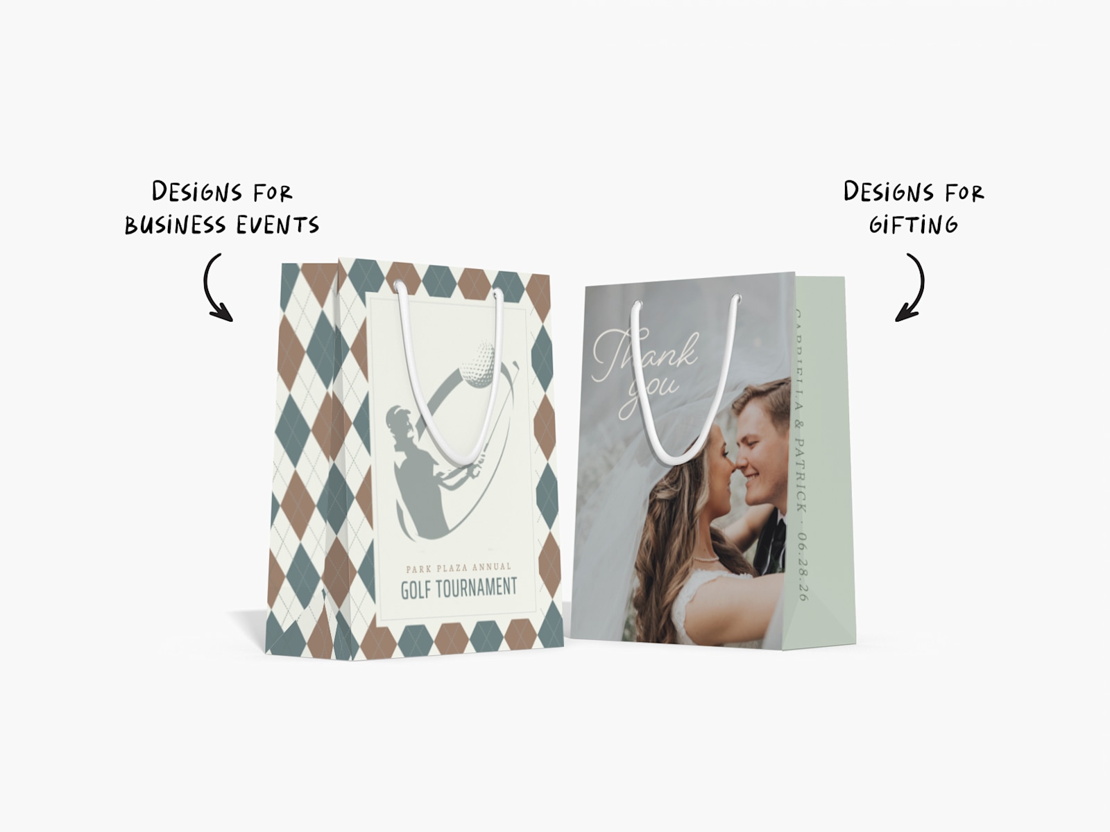 Printed gift bags discount