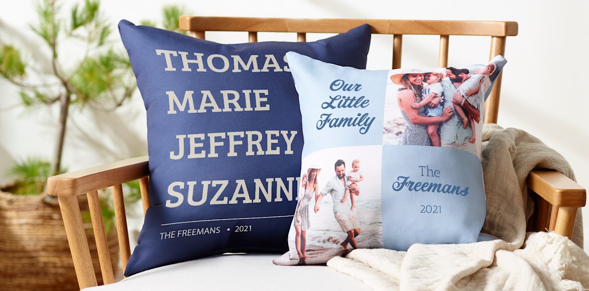 personalized pillows with photos and text