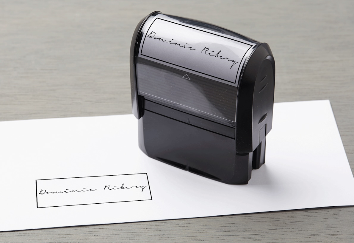 self inking stamps Canada