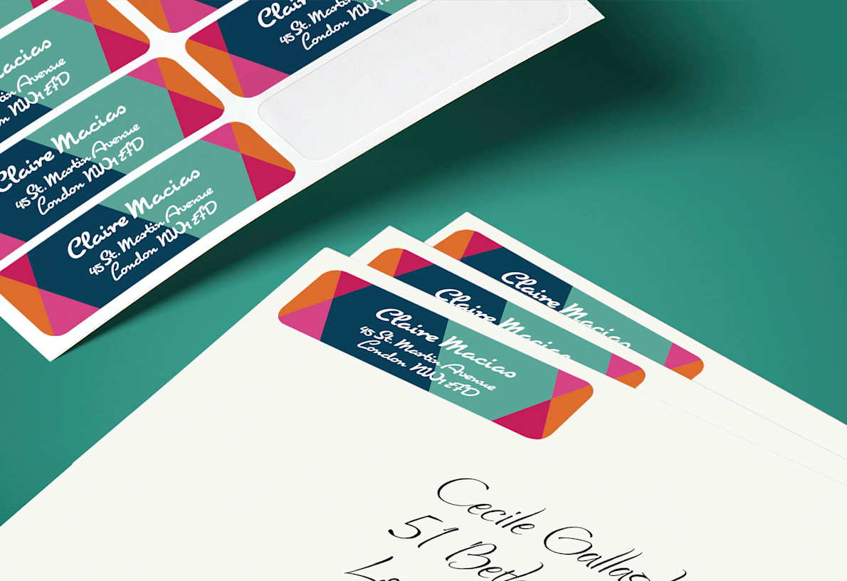 Larger version: Return address labels