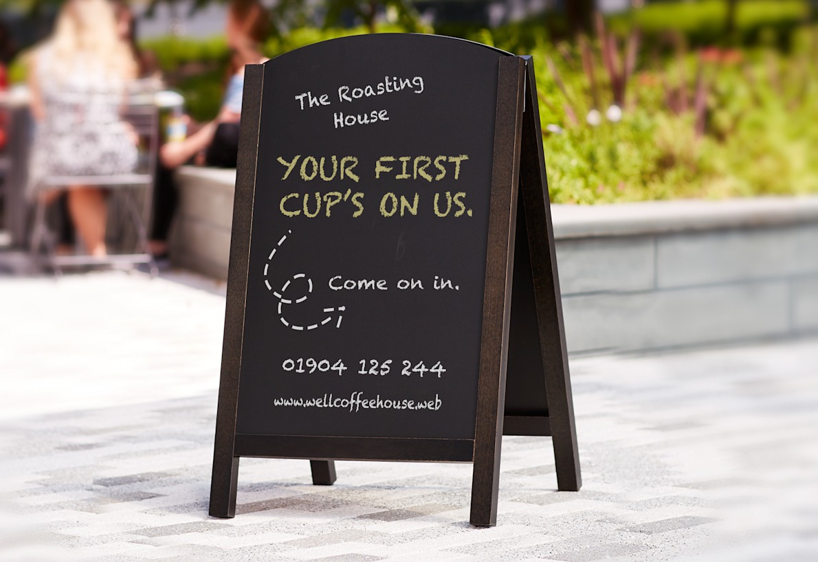 Chalkboard website shop