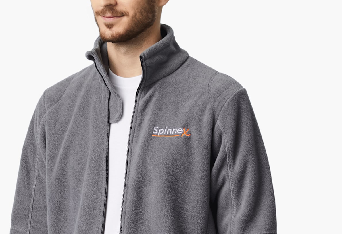 Men's zip front fleece 2025 jacket