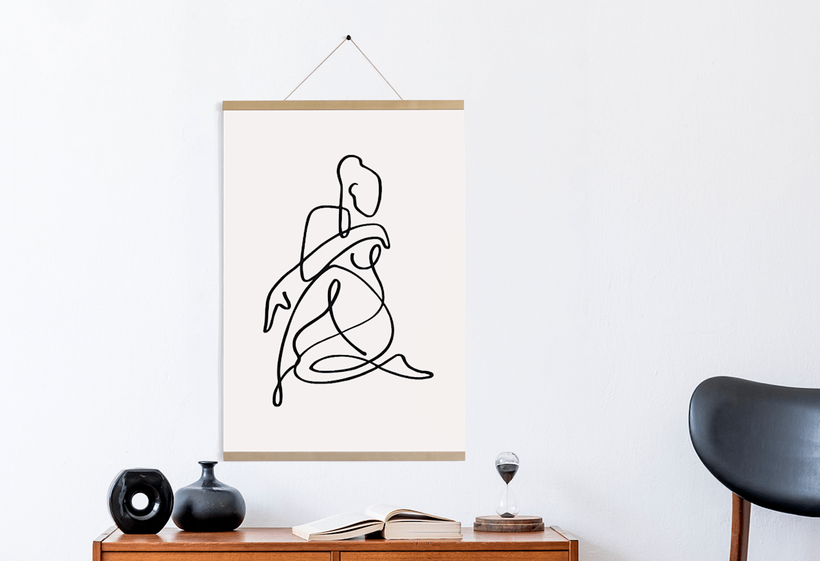Wooden poster discount hangers
