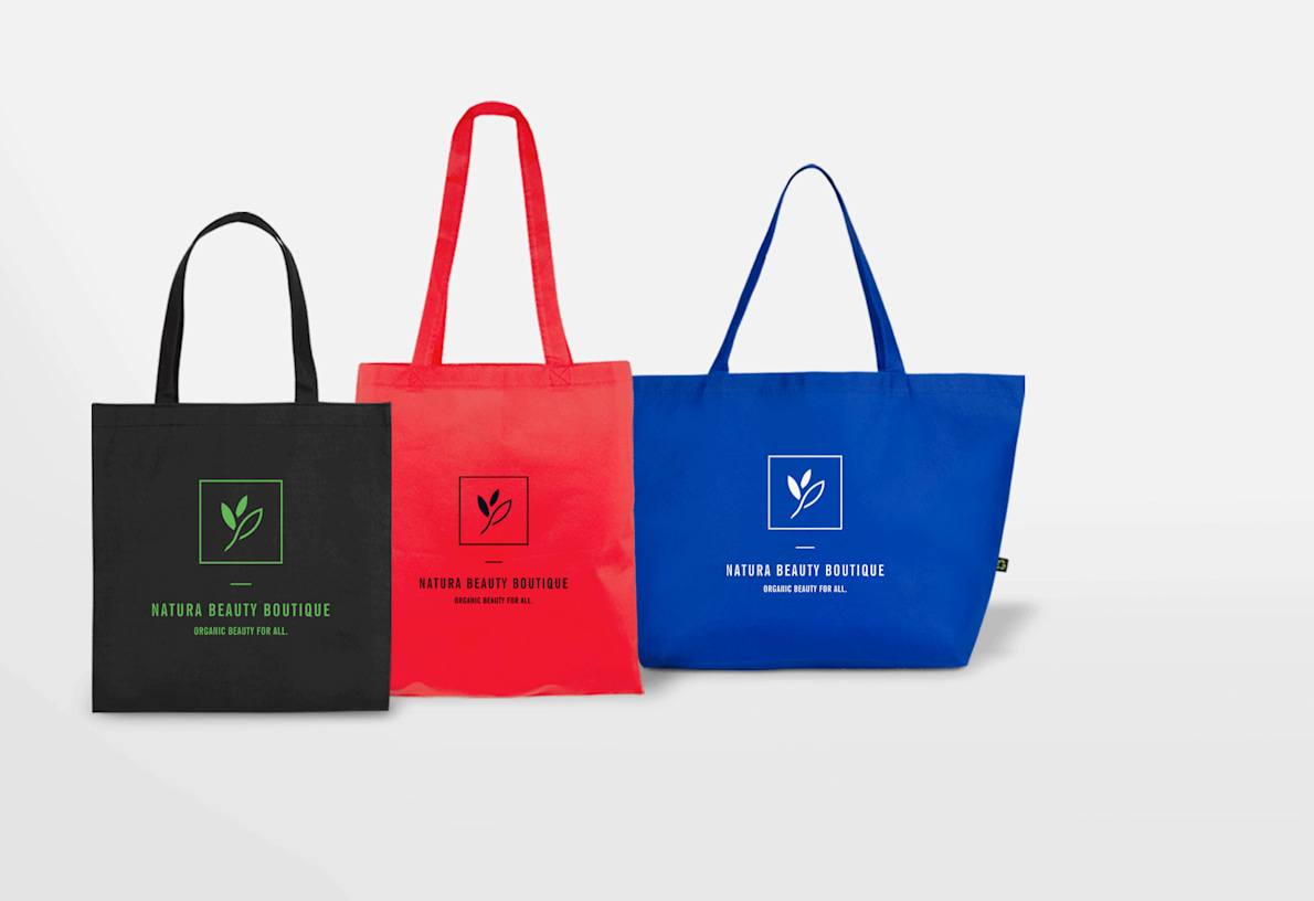 Promotional tote bags with logo discount