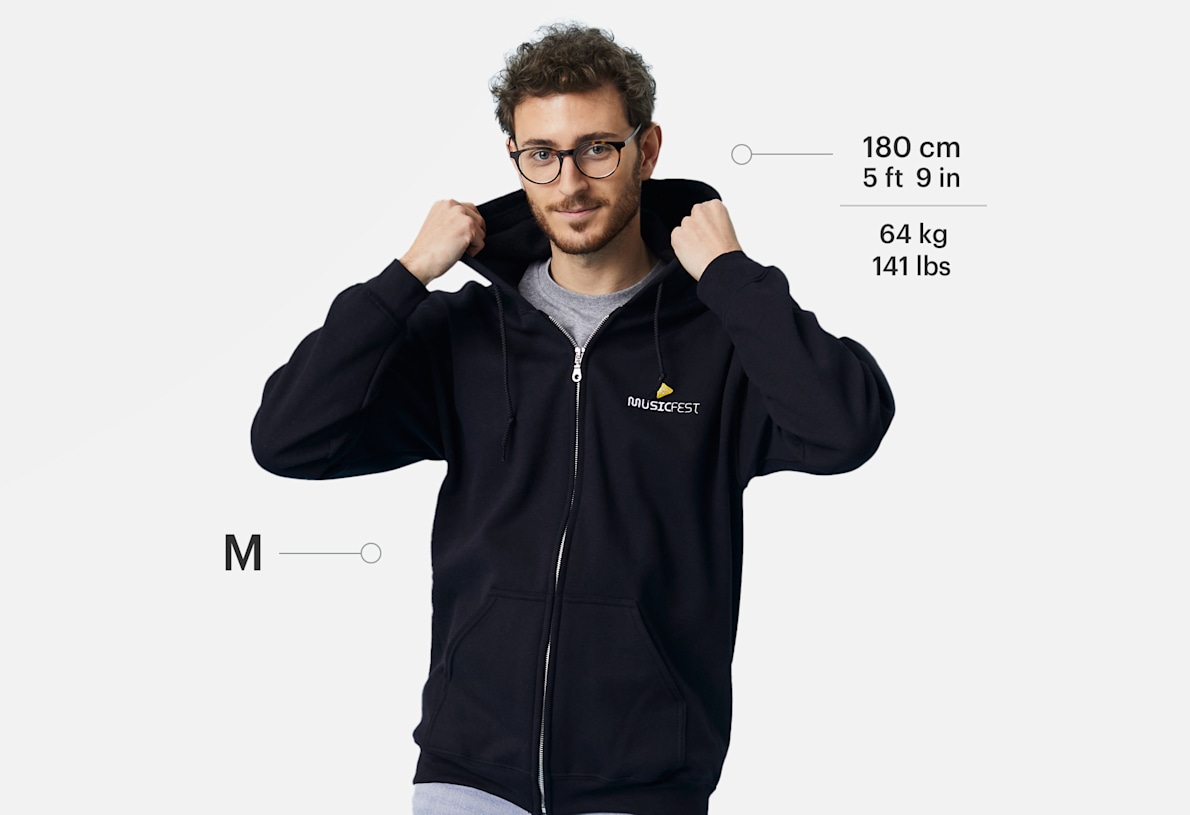 Personalised Zip Hoodies: Custom Embroidered Hoodie With Zip