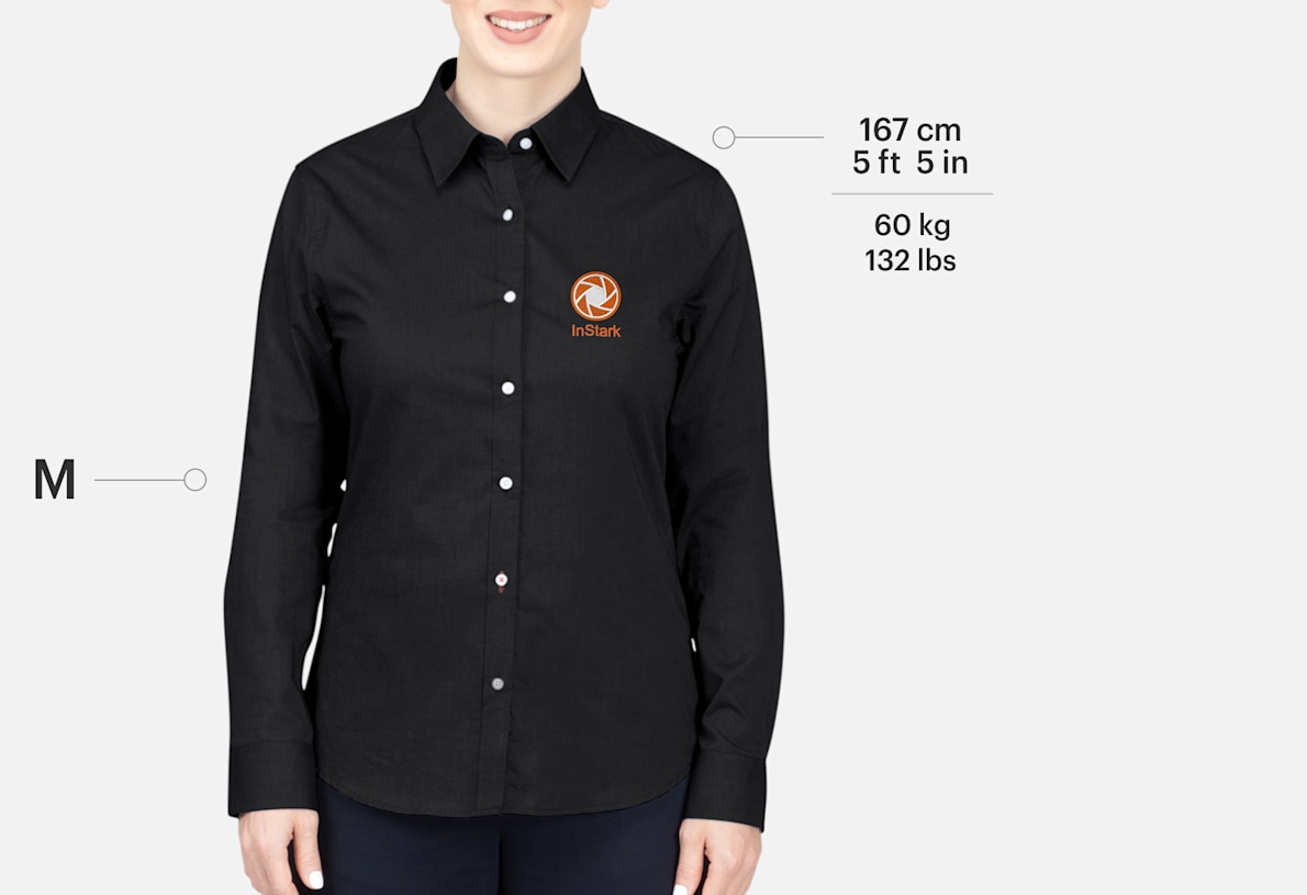 Womens black dress shirt hot sale