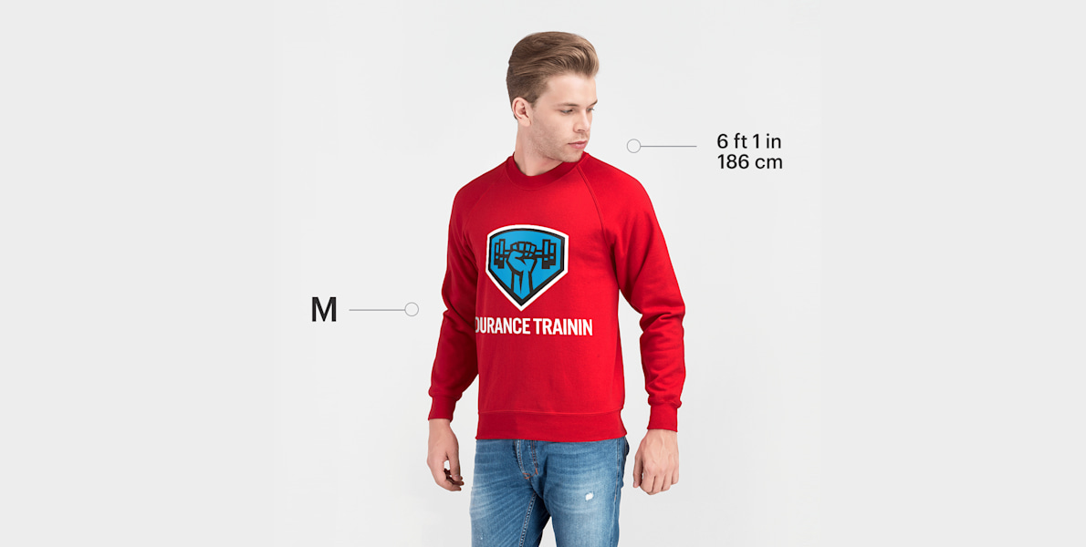 Fruit of the loom red sweatshirt discount