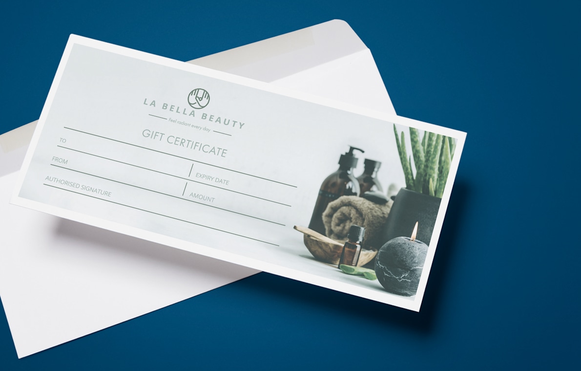 Gift Voucher Printing Personalised Gift Cards Vistaprint UK