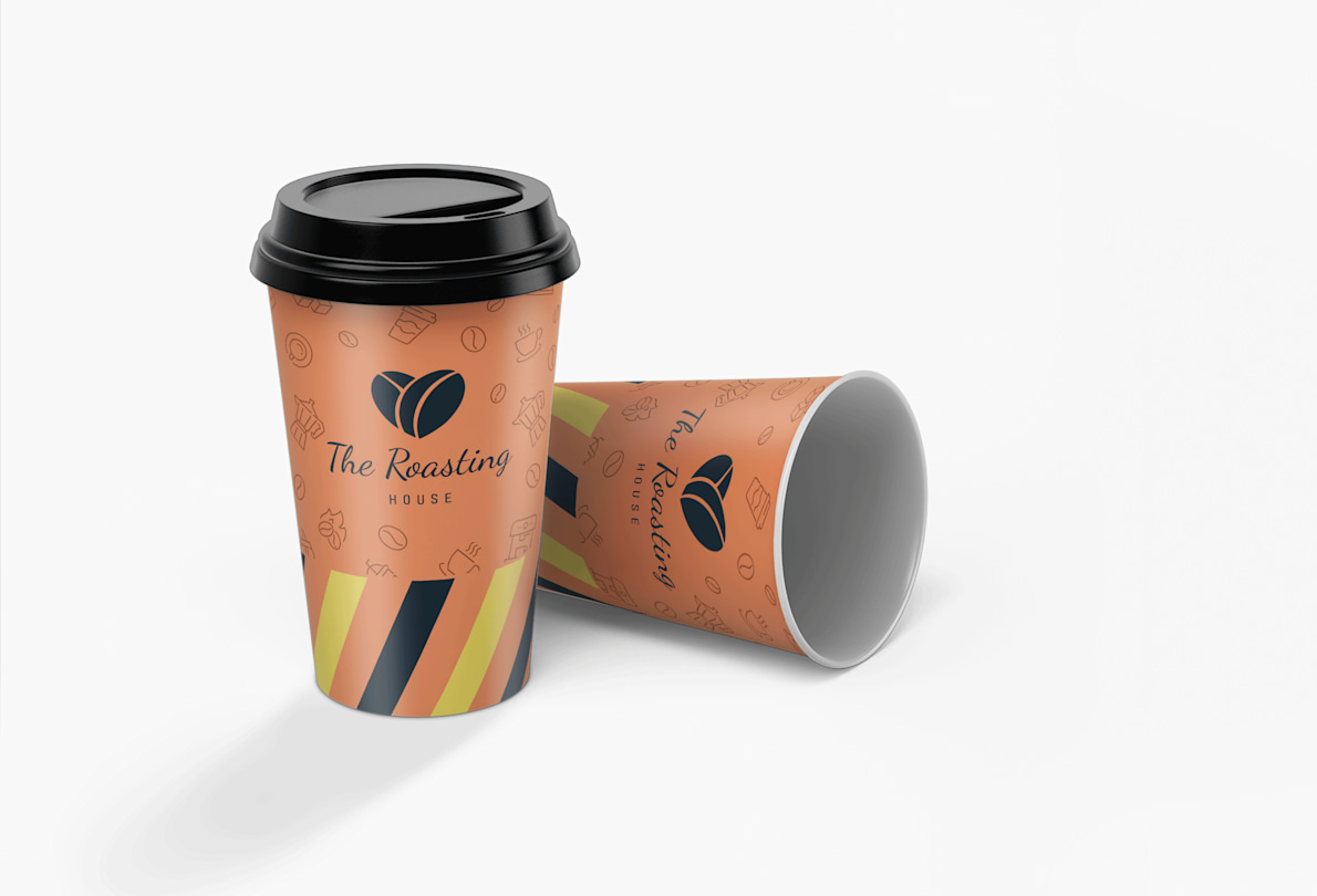 Buy Custom Printed White plastic glass 250 ML, Disposable Cup in