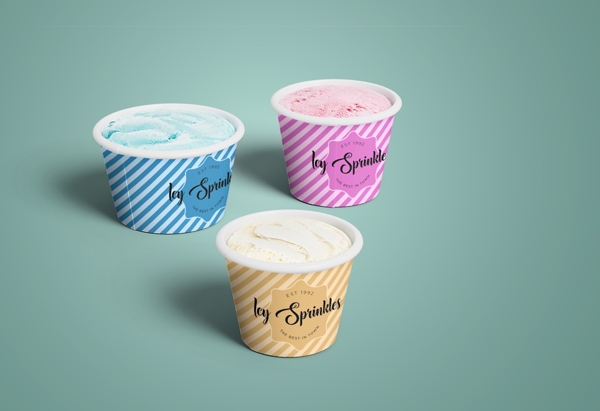 Ice cream sales cup images