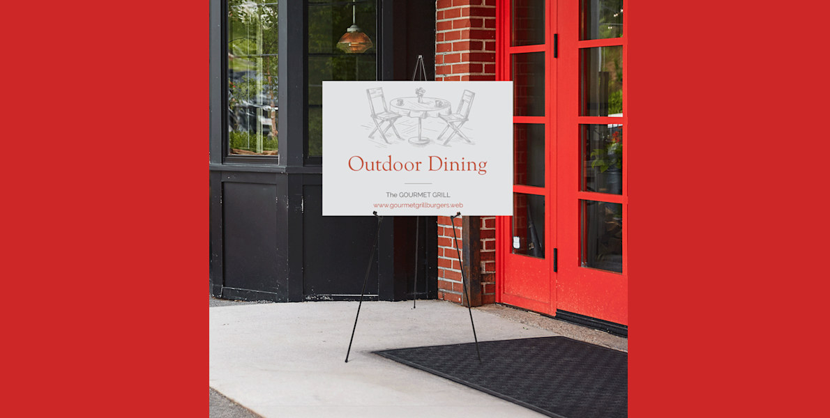 Easels for foam boards and plastic signs Vistaprint