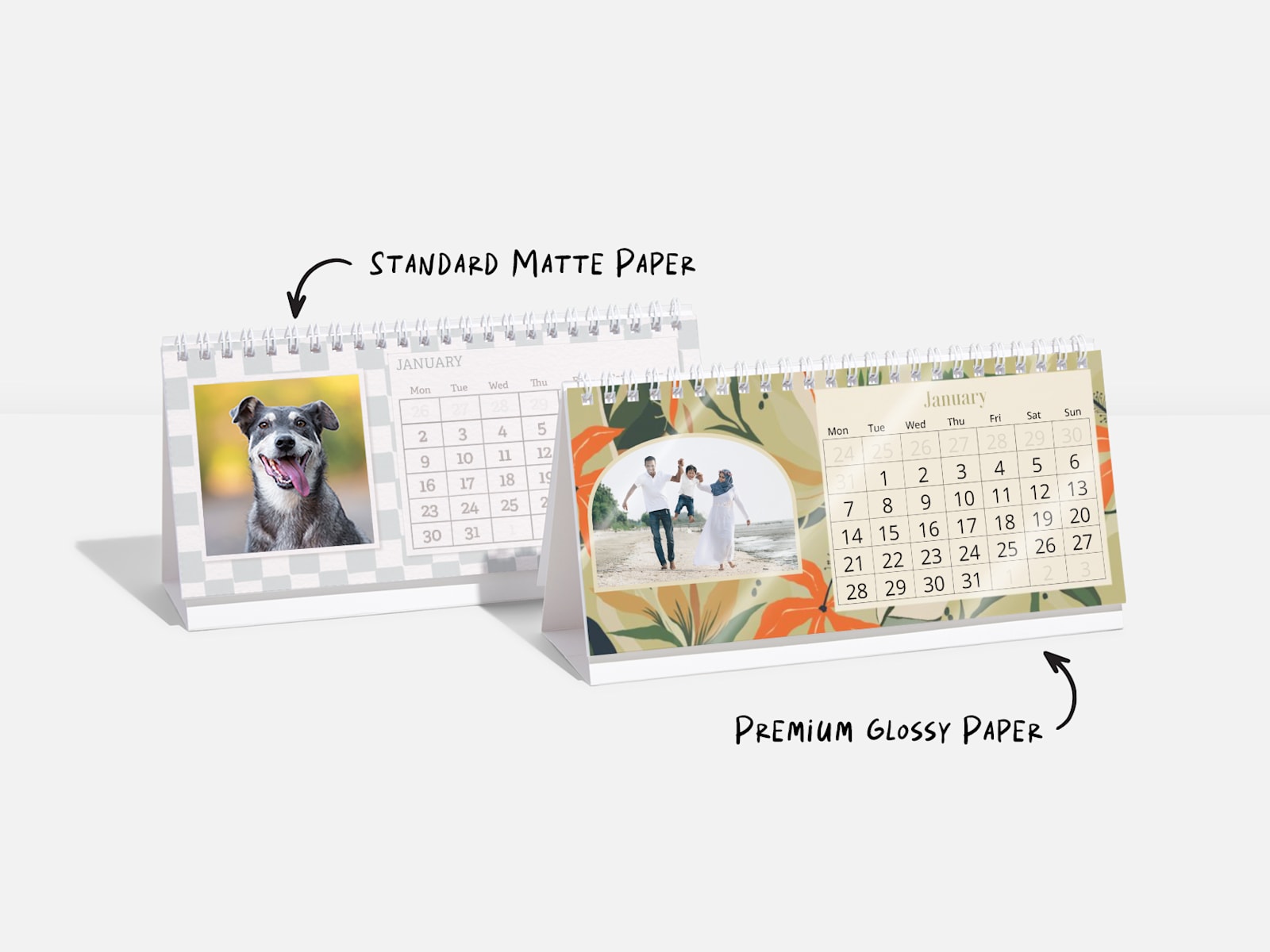 Personalised Desk Calendars 2025 VistaPrint UK