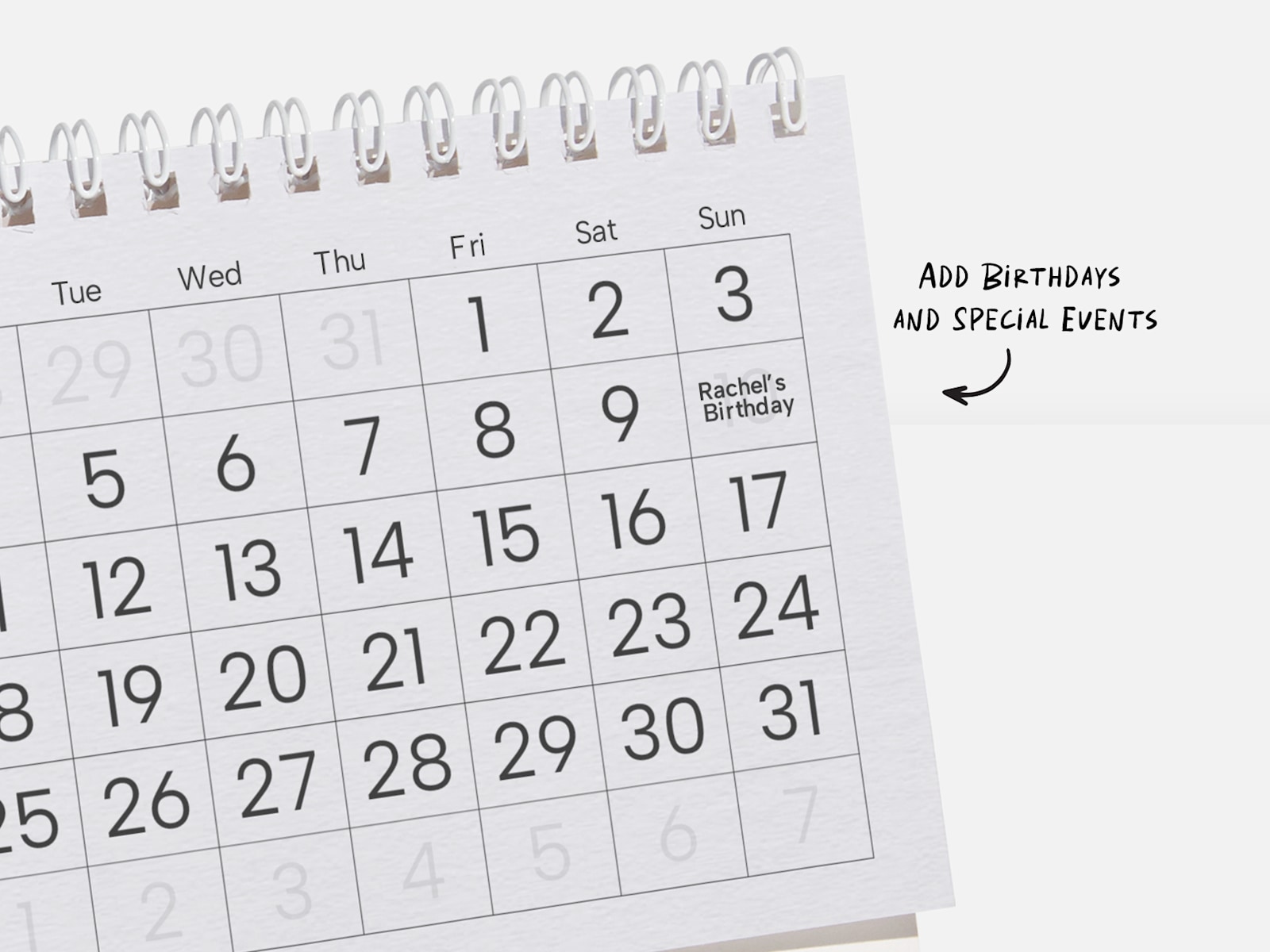 Personalised Desk Calendars 2025 VistaPrint UK